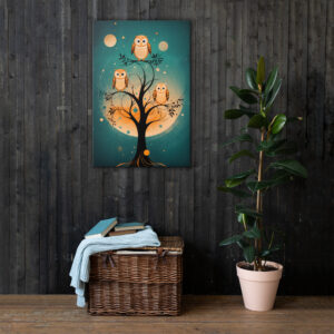 Chouettes nocturnes - Toile fine