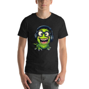 T-shirt unisexe - Petit monstre vert à lunettes